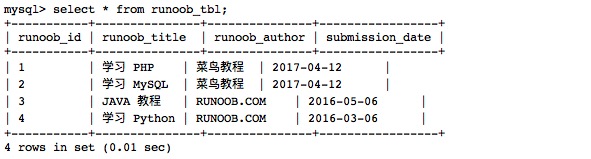 MySQL 查询数据