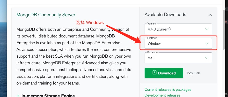 mongodb download for windows 7 32 bit