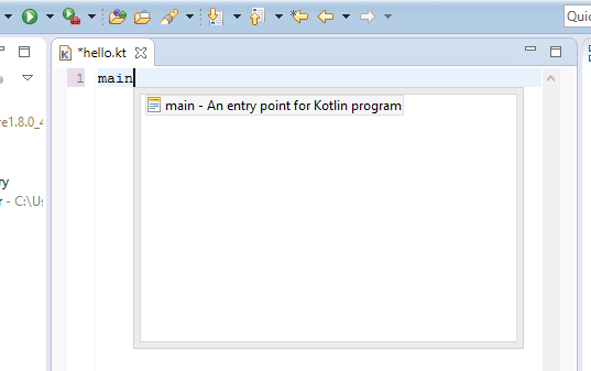 Kotlin Eclipse 