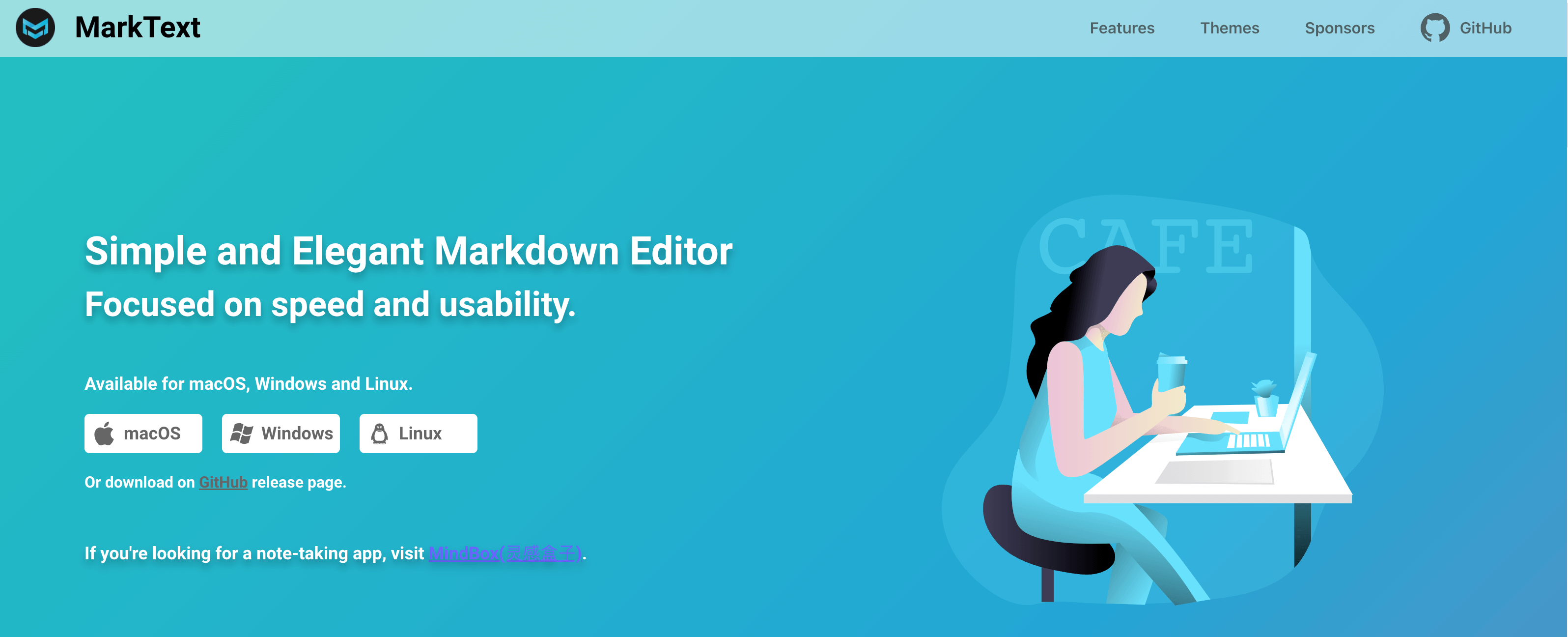 43.1k star, 免费开源的 markdown 编辑器 MarkText